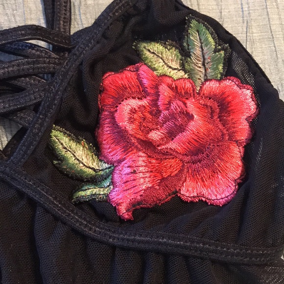 Baby Doll Embroided Cup 2 pc. Lingerie Set - Picture 3 of 14